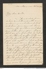 Nachlass Franz Steindachner, Brief von James H. Blake an Franz Steindachner (24.10.1876), Inv.Nr. 39.01, Seite 1